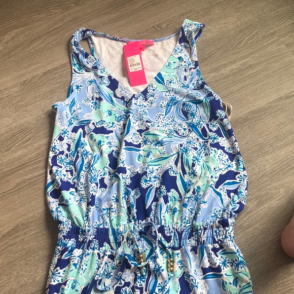 NWT Lilly Pulitzer Paulina Jumpsuit, XS, Koala - Picture 8 of 11